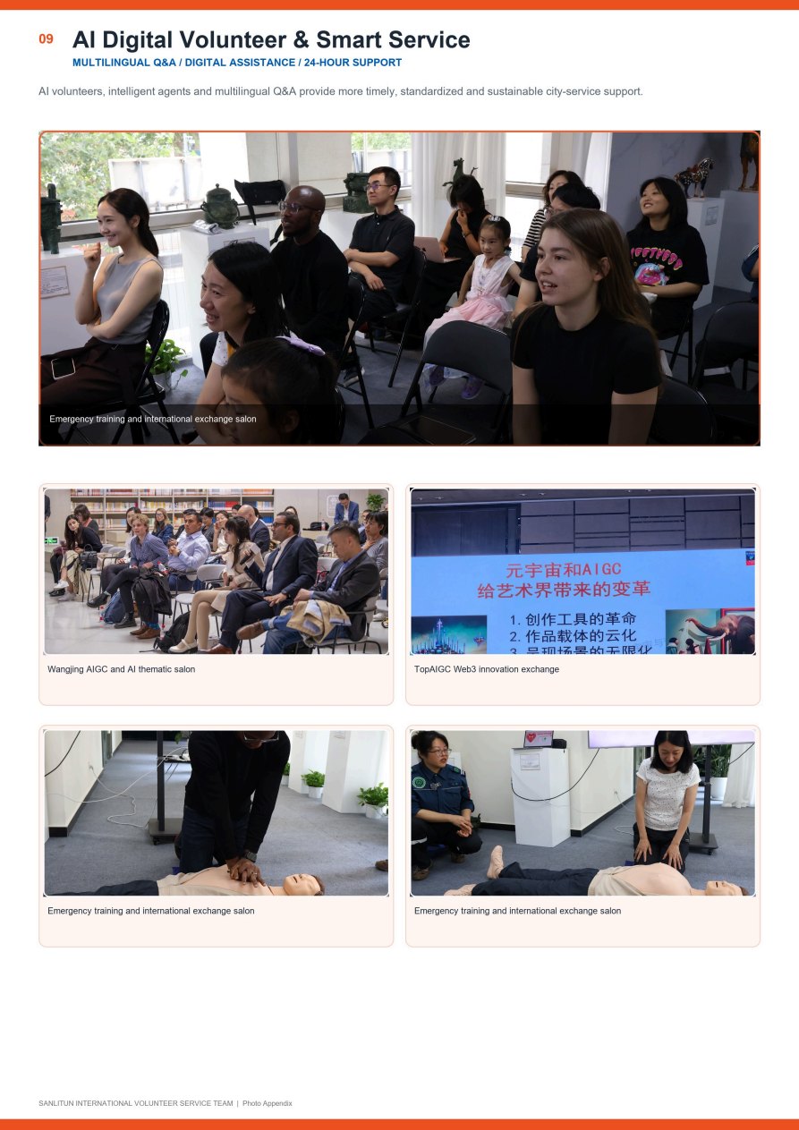 AI digital volunteer and smart service scenes