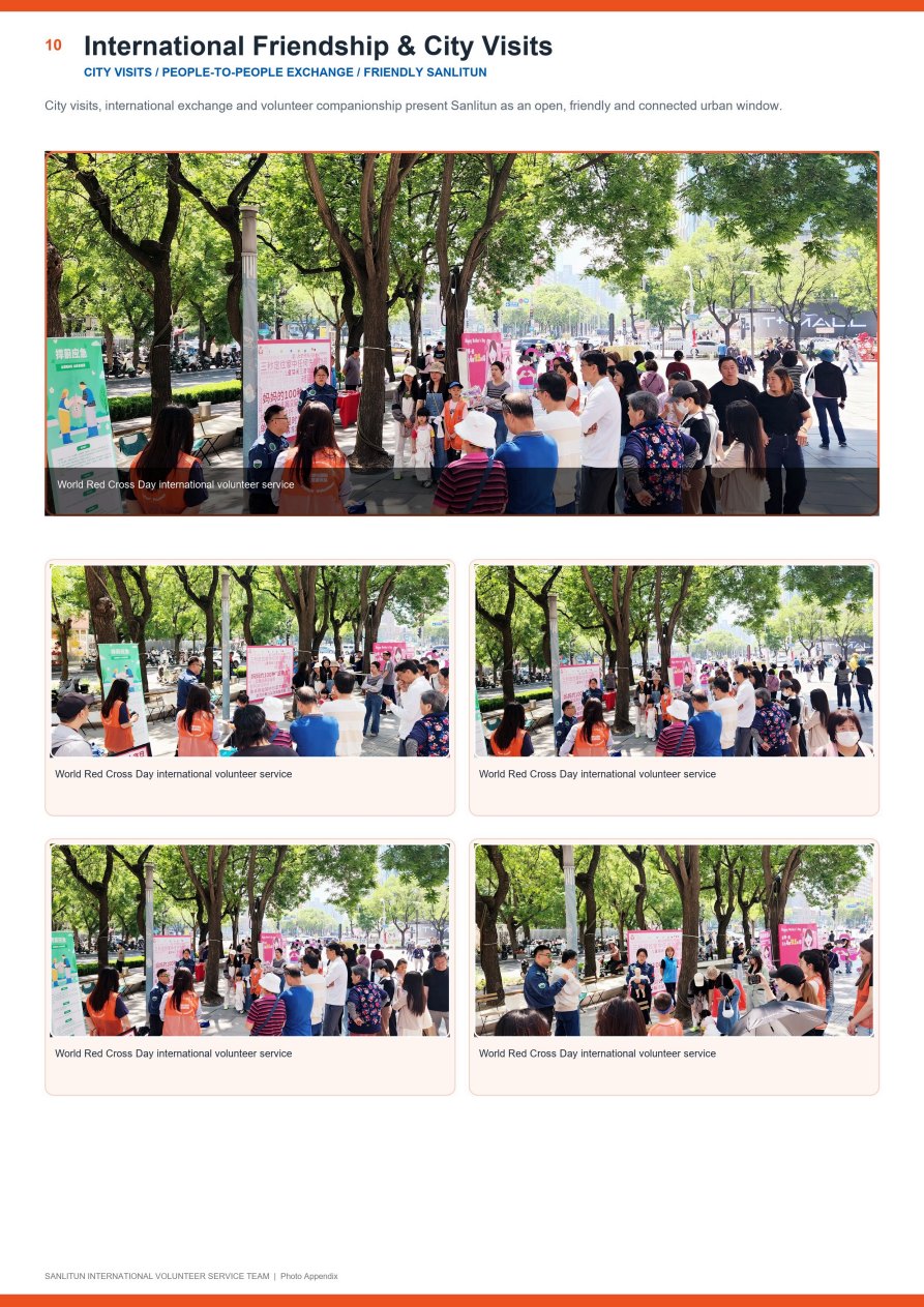 International friendship and city visit scenes